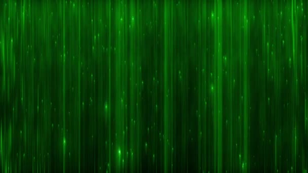 Nahaufnahme eines grünen Vorhangs — Stockvideo