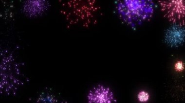 Gökyüzünde havai fişekler