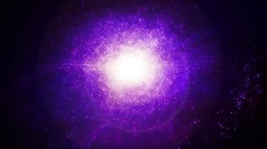 Gece gökyüzünün bulanık bir görüntüsü.