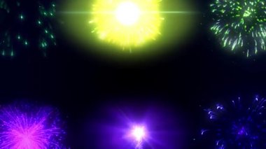 Gökyüzünde havai fişekler