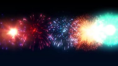 Gökyüzünde havai fişekler