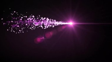 Gece bir tabela yandı.