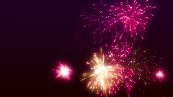 Fuochi Artificio Nel Cielo Filmati Alta Qualità — Video Stock