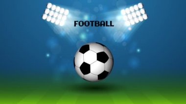 Bir futbol topunun yakın çekimi. Yüksek kaliteli görüntüler