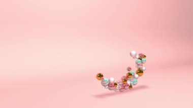 A close up of a necklace. High quality footage