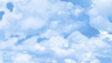 Gökyüzünde bir grup bulut. Yüksek kaliteli görüntüler