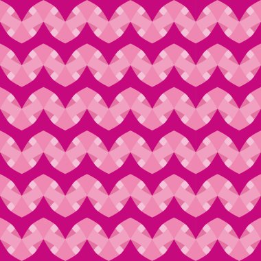 Pembe ve mor süslemeleri ile geometrik desen