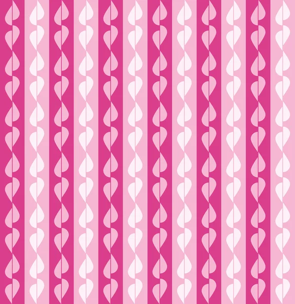 Patrón divertido con hojas de color rosa claro sobre fondo rosa oscuro — Archivo Imágenes Vectoriales