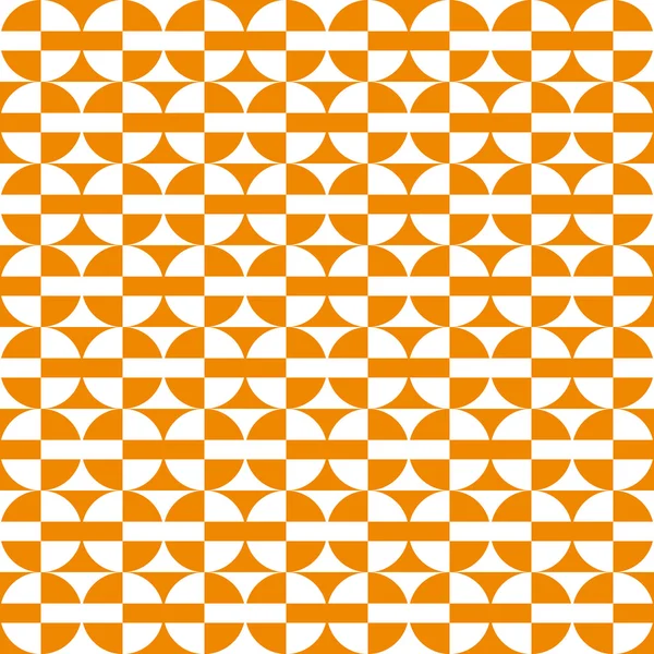Zabawy geometryczne wzory, pomarańczowe i białe okręgi — Wektor stockowy