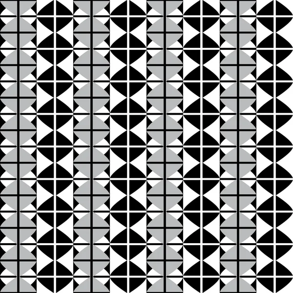 Padrão étnico com formas brancas e pretas cinzentas — Vetor de Stock