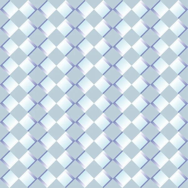 Patrón con pares de formas de diamantes azules con efecto relieve — Vector de stock