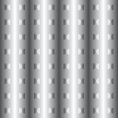 Realistic background steel effect with square decorations