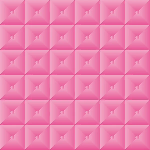 Efecto colcha patrón rosa con botones — Archivo Imágenes Vectoriales