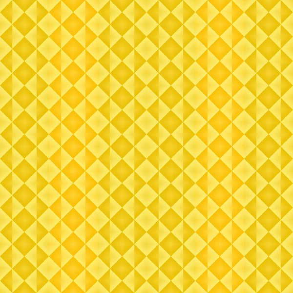 Patrón étnico abstracto con diamantes alternativos de color marrón y amarillo efecto antiguo — Vector de stock