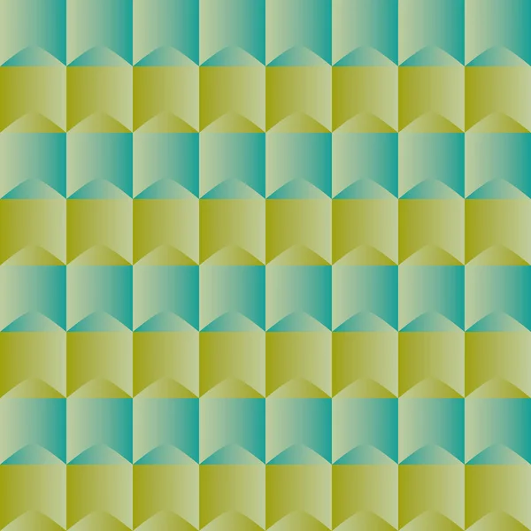 Yeşil geometrik şekillerle zarif deseni ipek etkisi — Stok Vektör