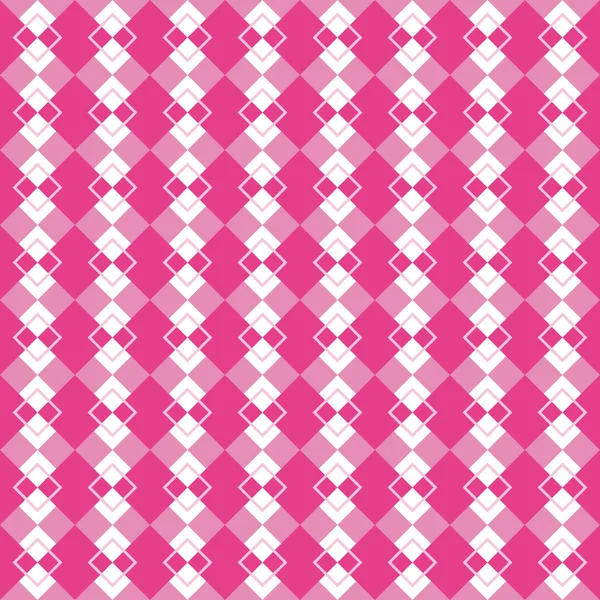 Divertido patrón geométrico con diamantes rosa y violeta — Archivo Imágenes Vectoriales