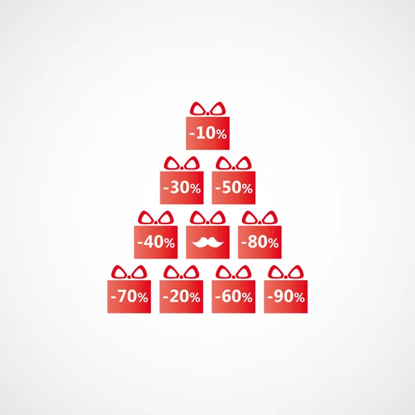 Noel indirim hediye paketleri ve bıyık