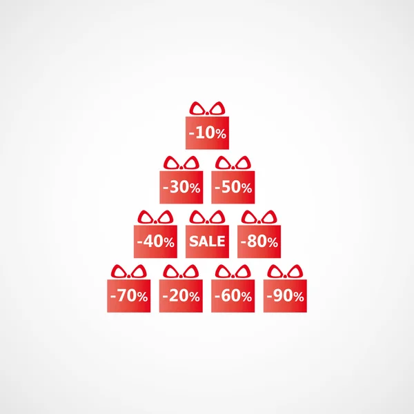 Noel indirim hediye paketleri ve yazılı satış