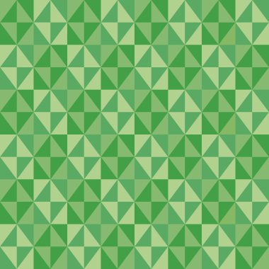 Geometrik eğlenceli desen açık ve koyu yeşil elmas ile