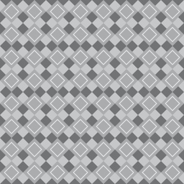 Geometrik eğlenceli desen ile açık ve koyu gri rhombus