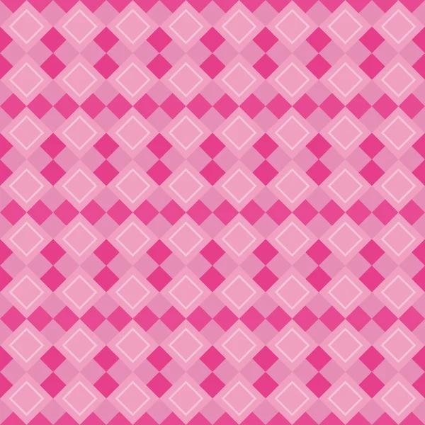 Geometrisches Spaßmuster mit rosa und lila Rauten — Stockvektor