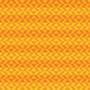 Geometrik eğlenceli desen koyu ve açık turuncu şekillerle