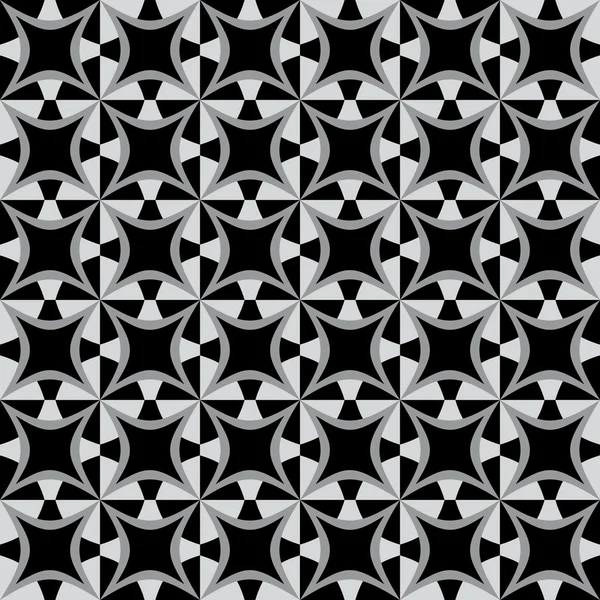 Koyu ve açık gri şekillerle geometrik desen
