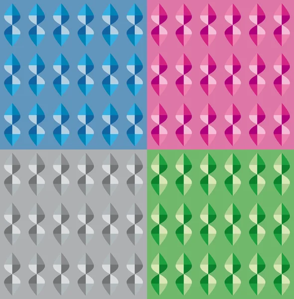 Stilize takı ile dört geometrik desenler ayarla