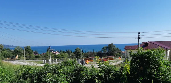 Abkhazie Nouvel Aphon Eté Ciel Soleil Eau Détendez Vous Mer — Photo