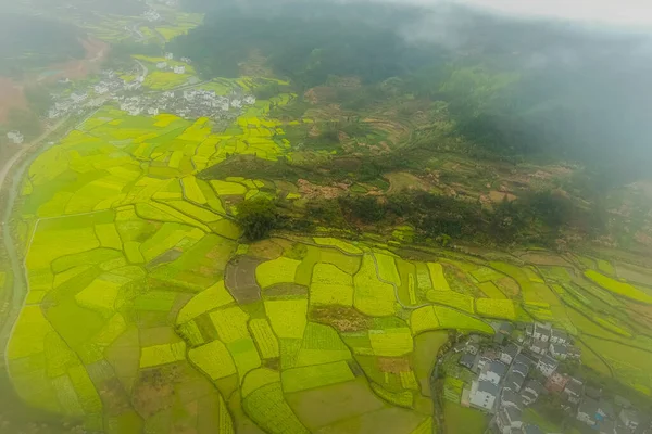 Primavera Paisaje Rural Wuyuan Provincia Jiangxi China Una Escena Idílica —  Fotos de Stock