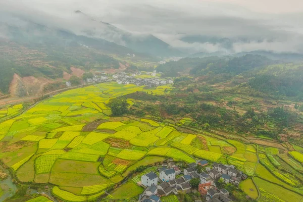 Primavera Paisaje Rural Wuyuan Provincia Jiangxi China Una Escena Idílica —  Fotos de Stock