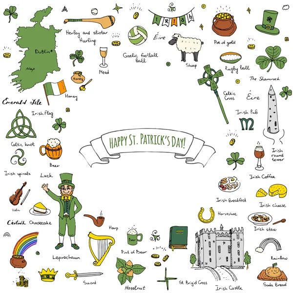 Feliz día de San Patricio. — Archivo Imágenes Vectoriales