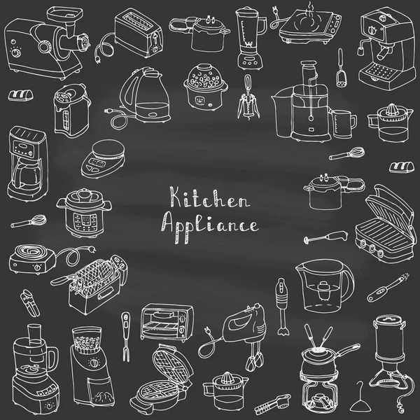 Iconos de electrodomésticos de cocina — Vector de stock