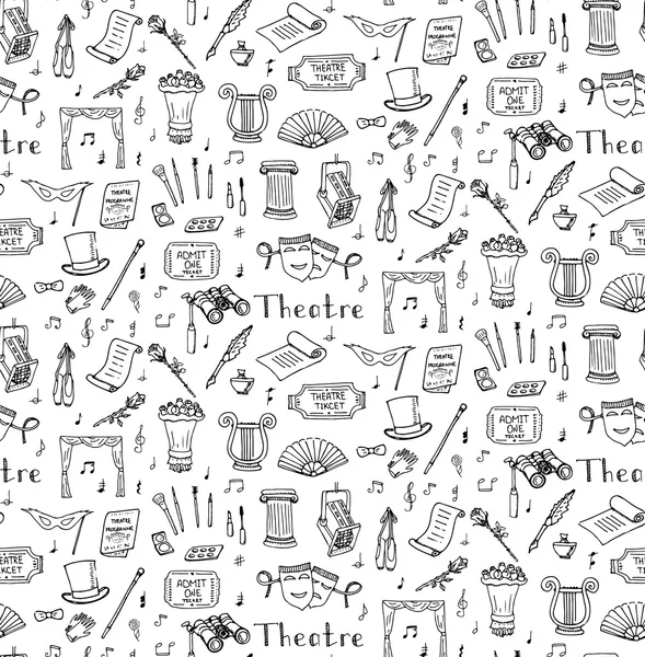 Theater icons set — Stock Vector