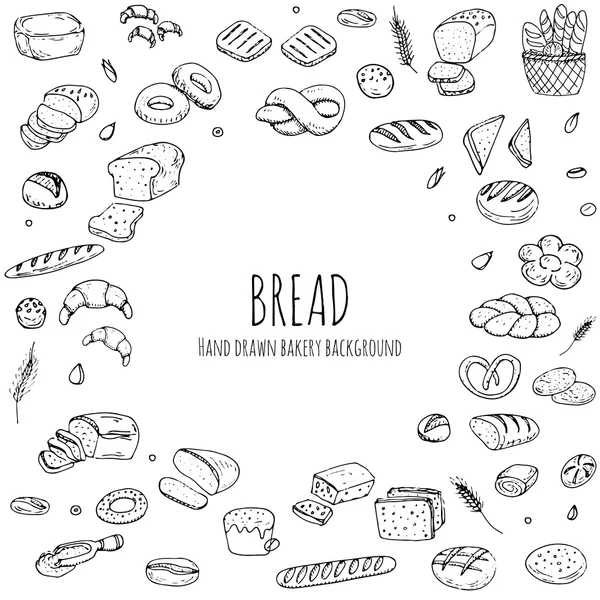 Conjunto de ícones de pão — Vetor de Stock