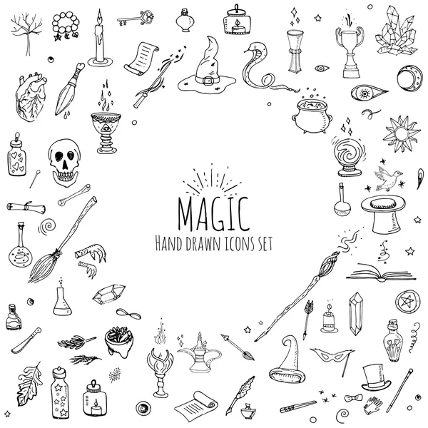 Conjunto de ícones mágicos —  Vetores de Stock