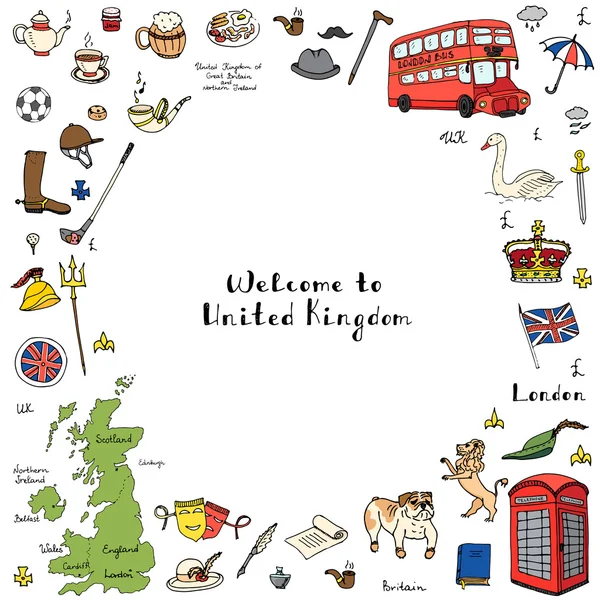 Londra Icons set — Stok Vektör