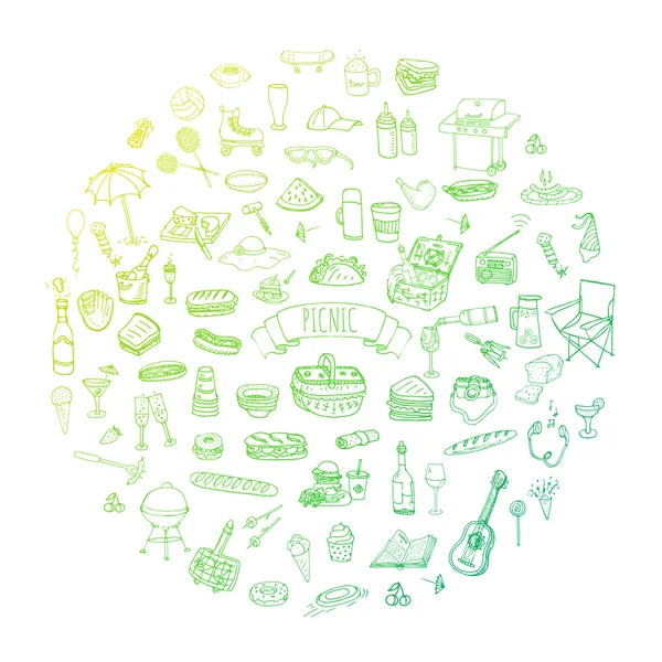 Piknik Icons set
