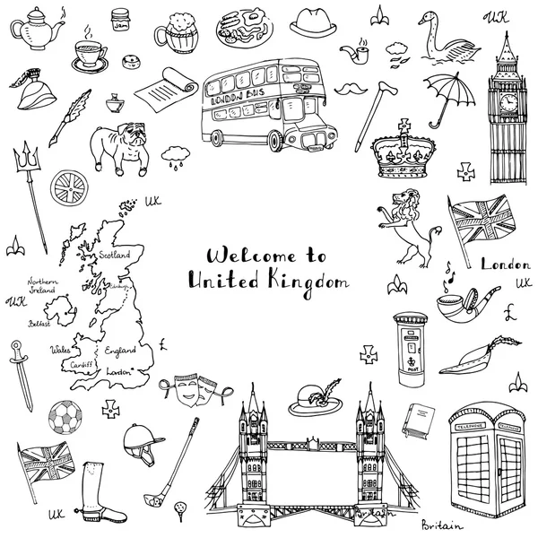 Ensemble d'icônes Londres — Image vectorielle