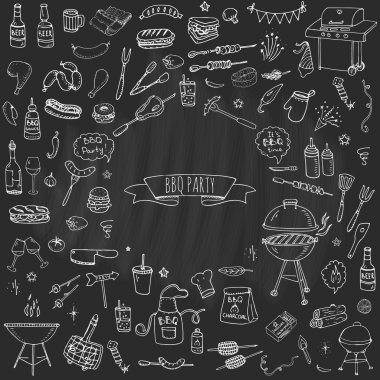 Barbekü Icons set