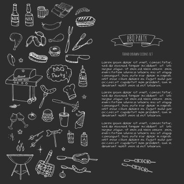 Barbekü Icons set