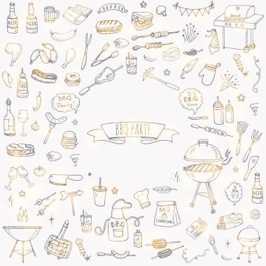 Barbekü Icons set