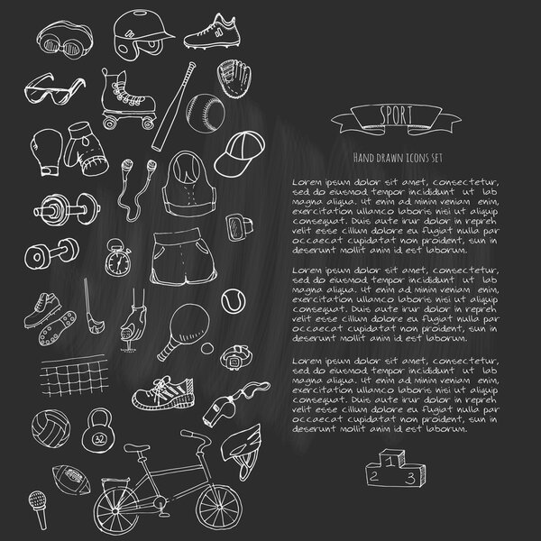 Sport icons set