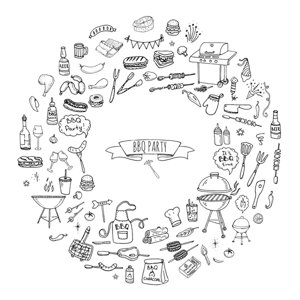 Barbekü Icons set