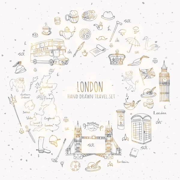 Londýnské ikony nastavit — Stockový vektor