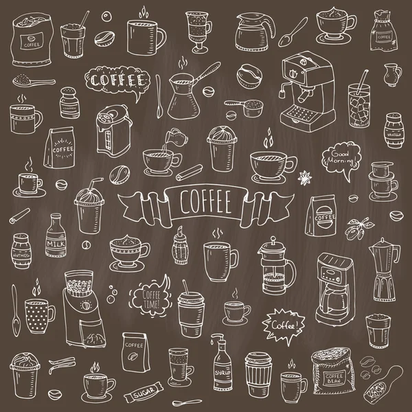 Set de iconos de café — Vector de stock