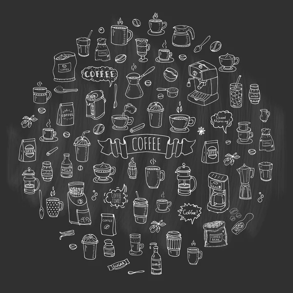 Icônes de café ensemble — Image vectorielle