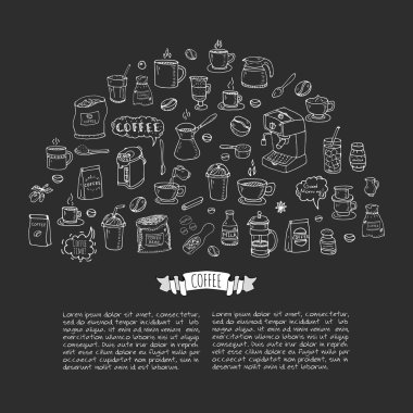 kahve simgeleri ayarlandı