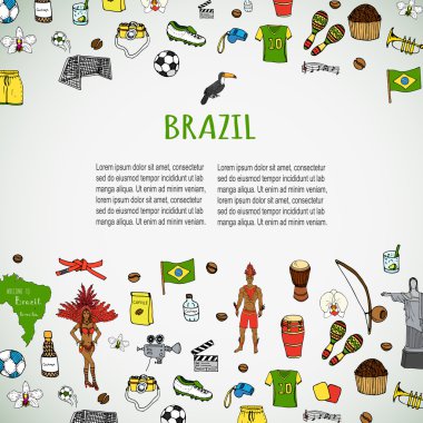 Brezilya Icons set