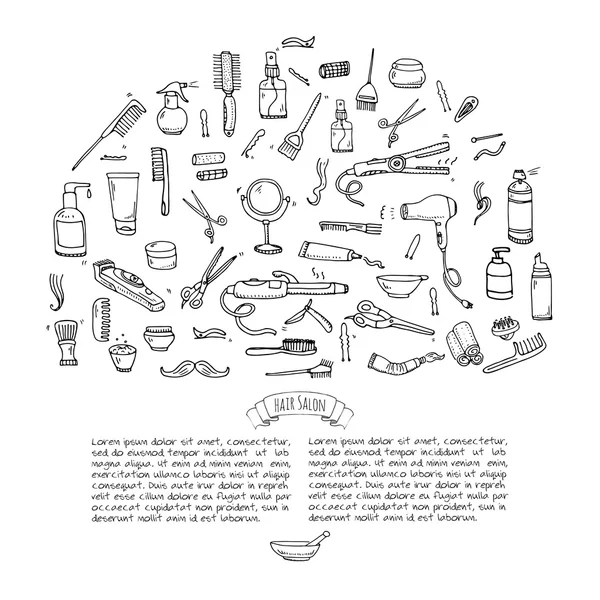 Волосся салон набір — стоковий вектор